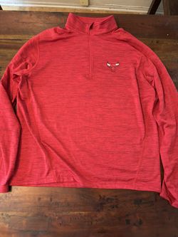NBA Chicago Bulls Quarter Zip Pullover Size Medium