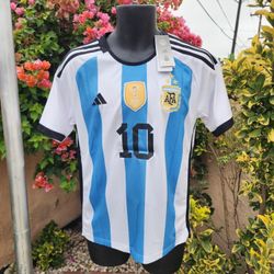 Argentina Home Messi Soccer Jersey 2023 