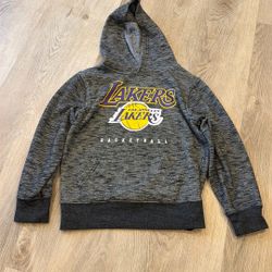 LA Lakers space gray/black Youth Hoodie 5T Used.