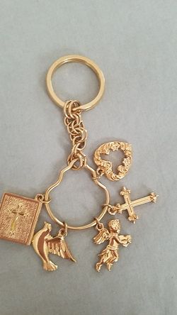 Christian charm key chain