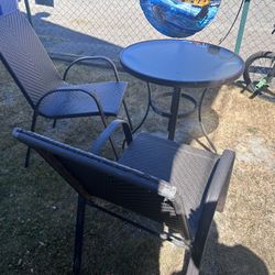 Small Patio Furniture Set - 2 Chairs