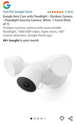 NEW Google Nest Cam with Floodlight 2pk