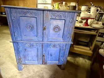 Antique - Hand Sewn - $275obo / Seamstress Cabinet