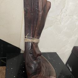 Handcrafted Wooden Sculpt 10”x5”