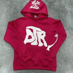 Pink Dreamers Puff Print Hoodie 