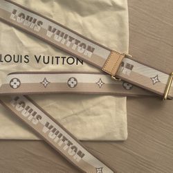 Authentic Louis Vuitton Beige Purse Strap  