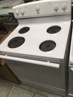 ELECTRIC RANGE COIL TOP WHITE