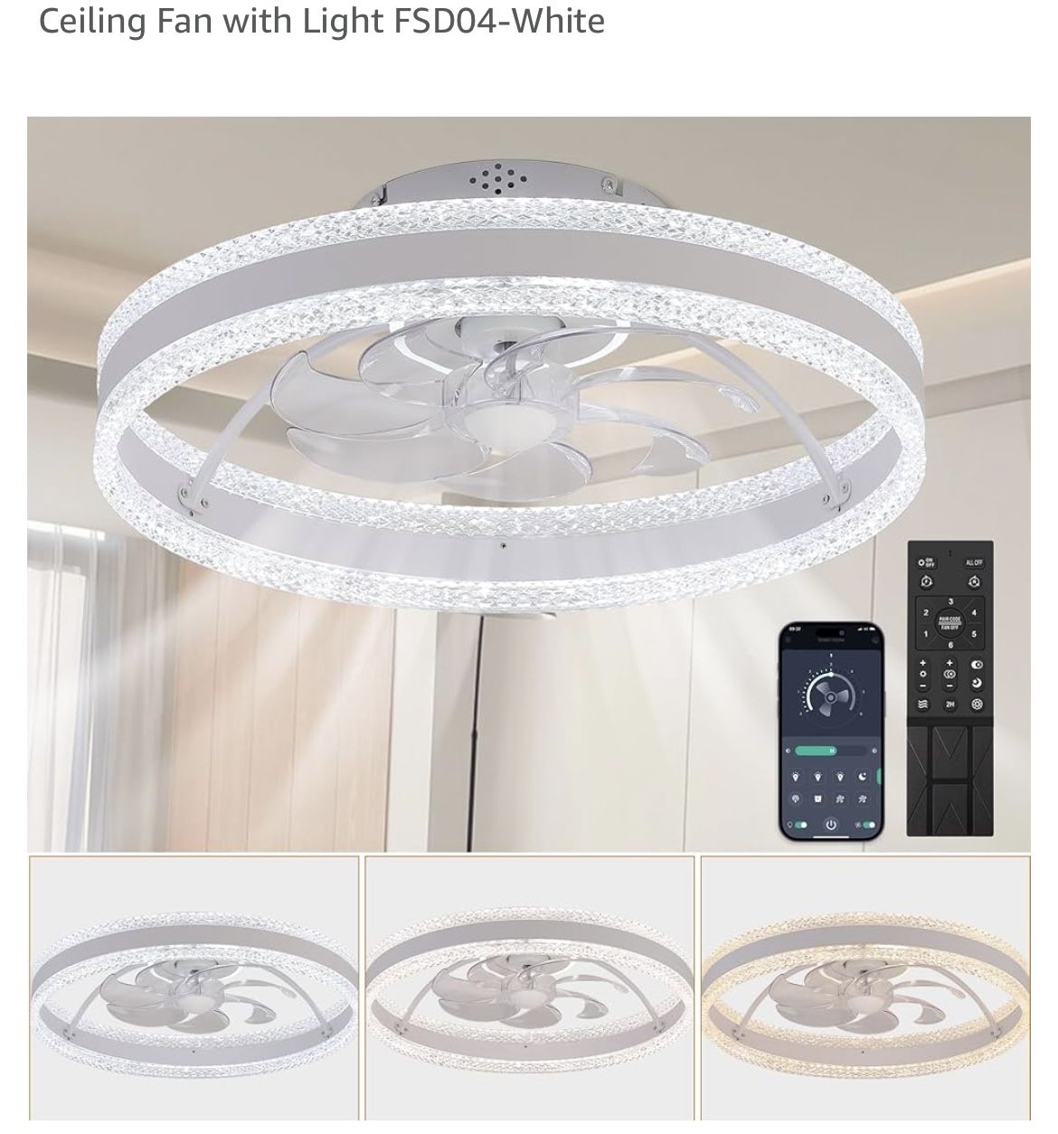 Ceiling Fan with Light FSD04 White,All Products : American Fashion Style Bags On Sale