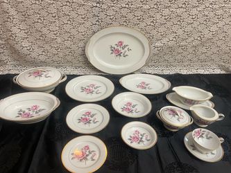 Vintage Noritake Lindrose 5234 Fine China – 74-Piece Set