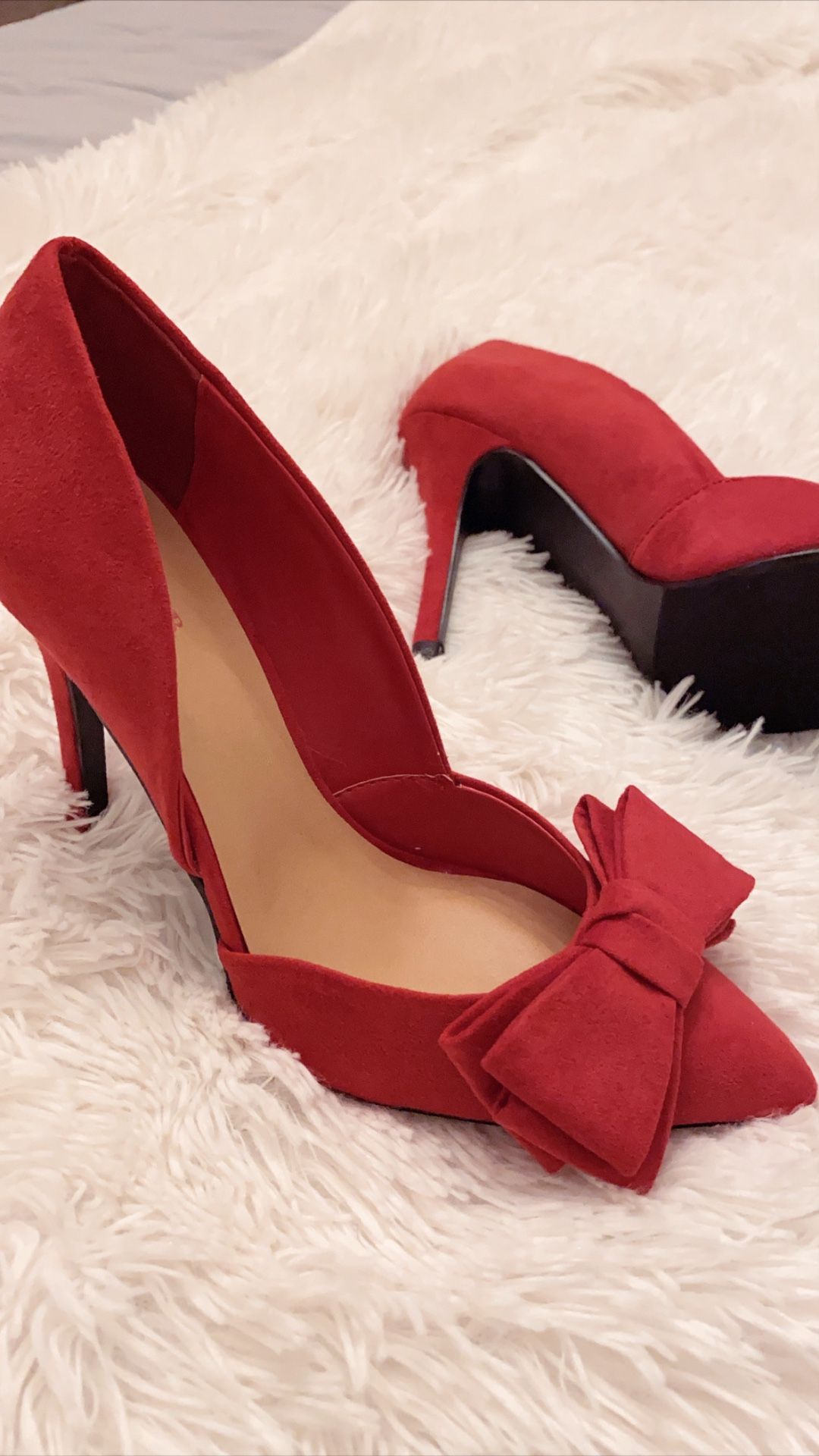 Just Fab Red heels size 7