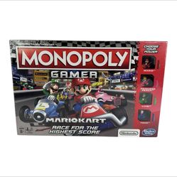 Monopoly Gamer Mario Kart Board Game New in Box Factory Seal