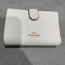 Coach Wallet White