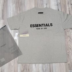 Essentials t shirt dark oat