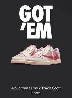 Travis Scott Jordan 1 Low Tropical Pink (Size 12)