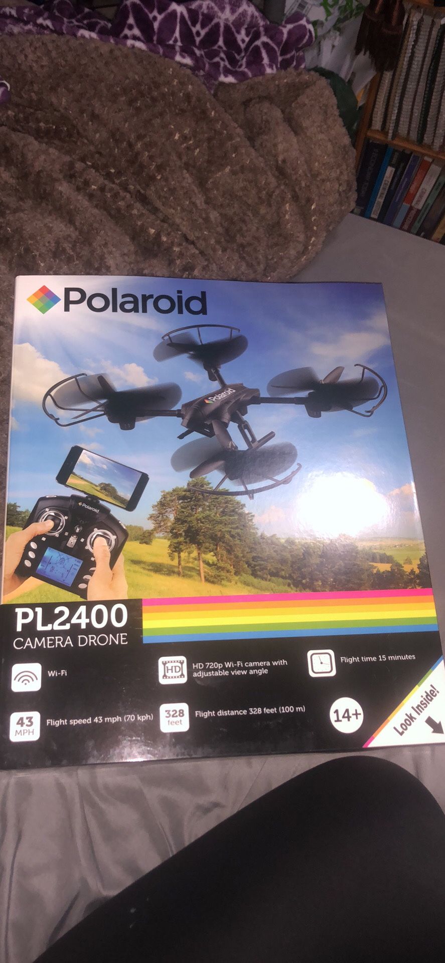 Polaroid camera drone PL2400