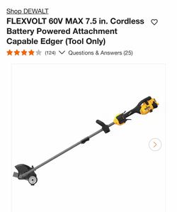 DEWALT FLEXVOLT 60V MAX Cordless Edger Tool Only