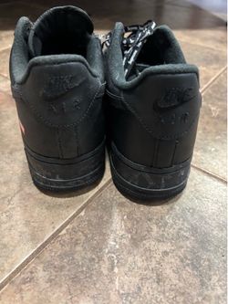 supreme black Air force 1s
