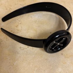 Black plastic headband
