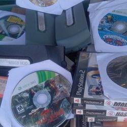 Xbox 360 Hard Drive And Games 
