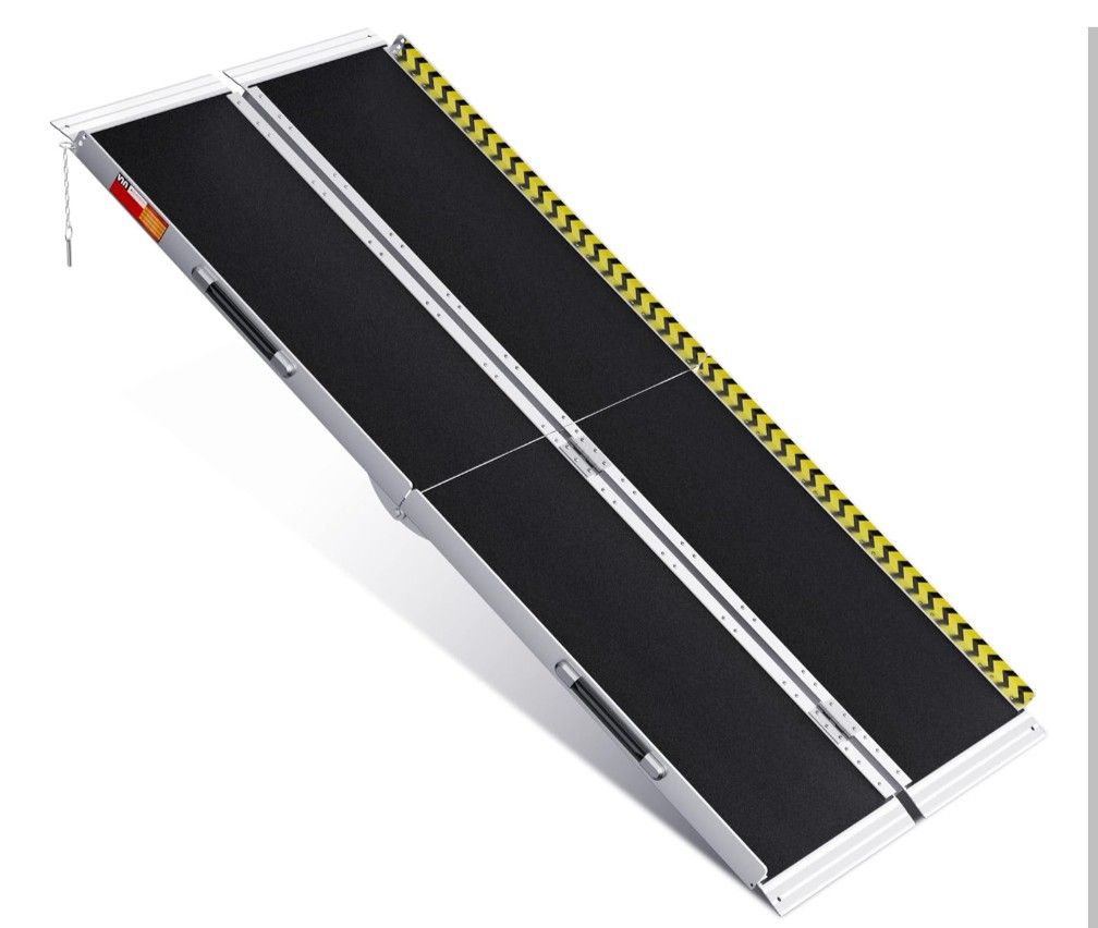 VNN Portable Wheelchair Ramp 6ft Aluminum