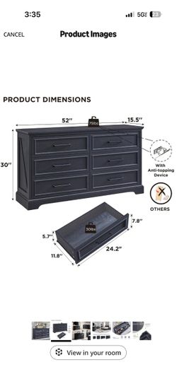 Black dresser