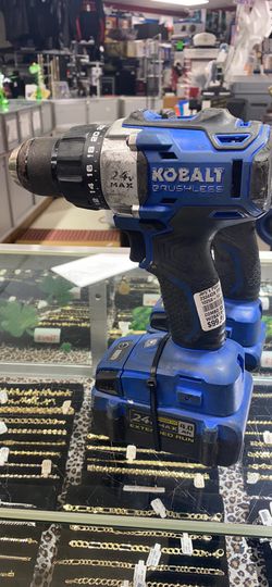 Kobalt 24v drill set with 2 batteries and charger