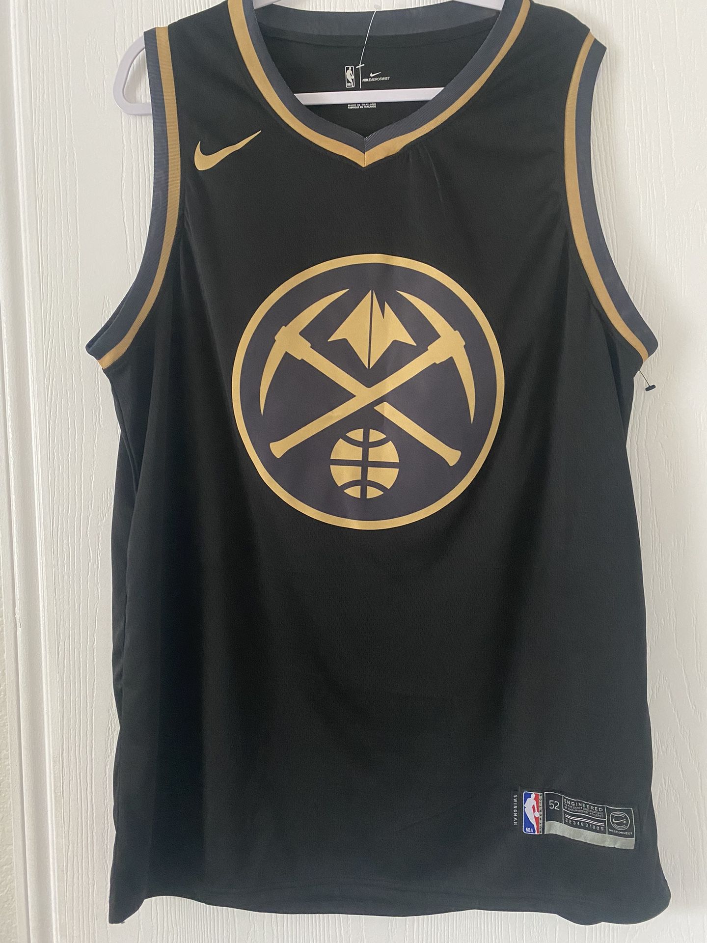 Denver Nuggets Bol Bol #10 Gold Black Nike Swingman Jersey Sz XL 52 NWOT Rare Brand new without Tags
