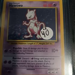 Pokemon Mewtwo base set