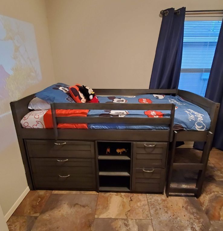 Twin Loft Bed With Mattress