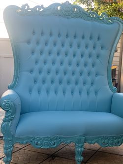 Blue Throne Chair