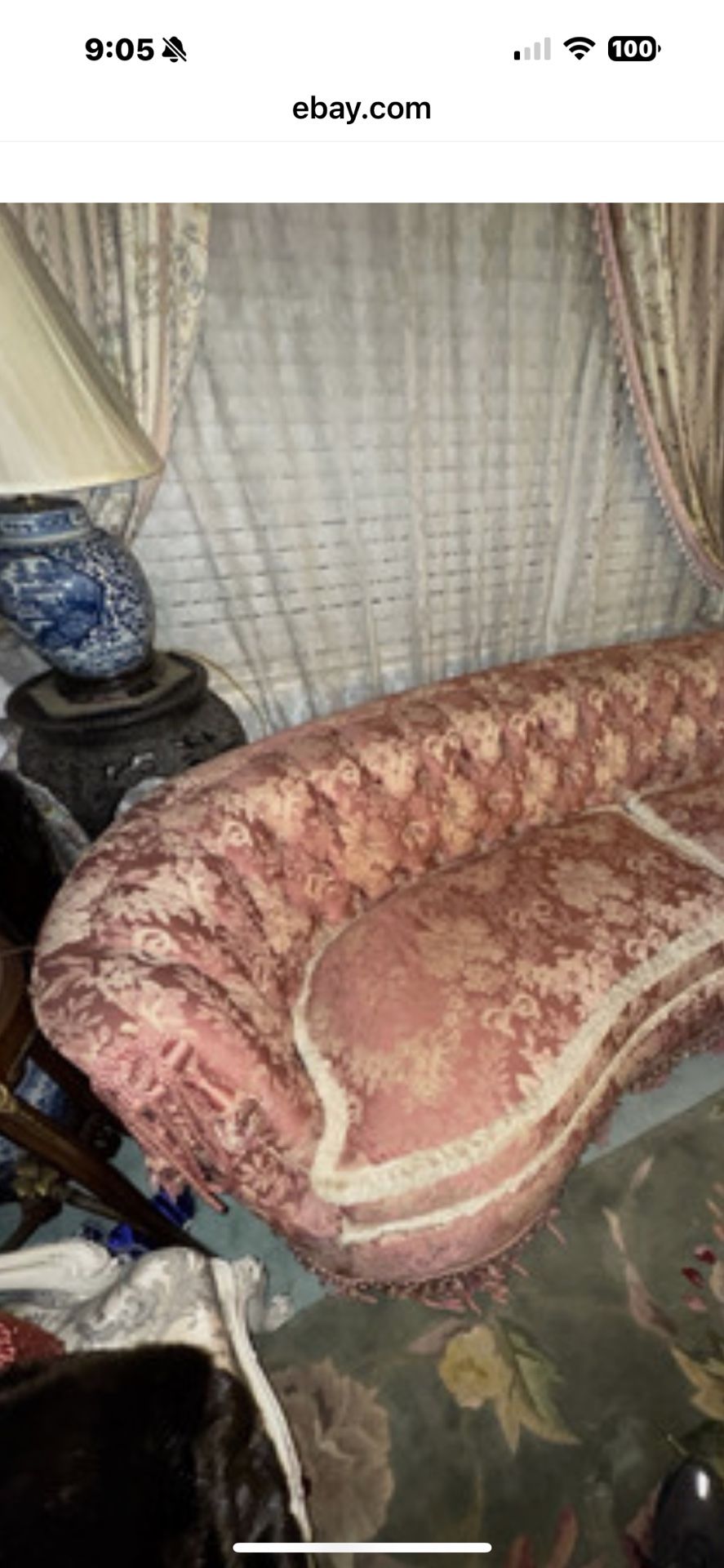 Vintage Pink Sofa