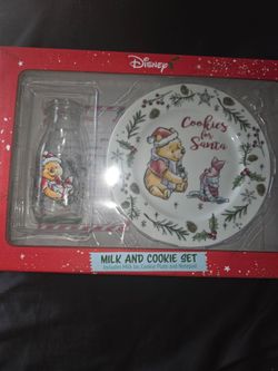 Winnie The Pooh Christmas Cookie with Santa
