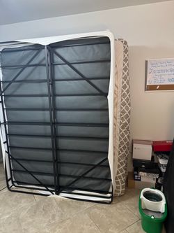 Metal Bed Frame with Box Spring