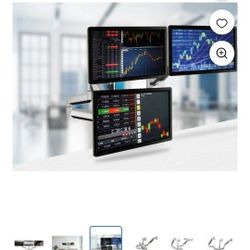 Tech Orbits Universal Desk Triple Monitor Mount 