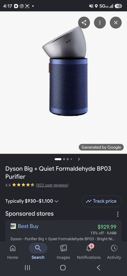 Dyson formaldehyde purifier