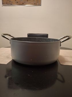 Large Nonstick Shallow Pot with Dual Handles