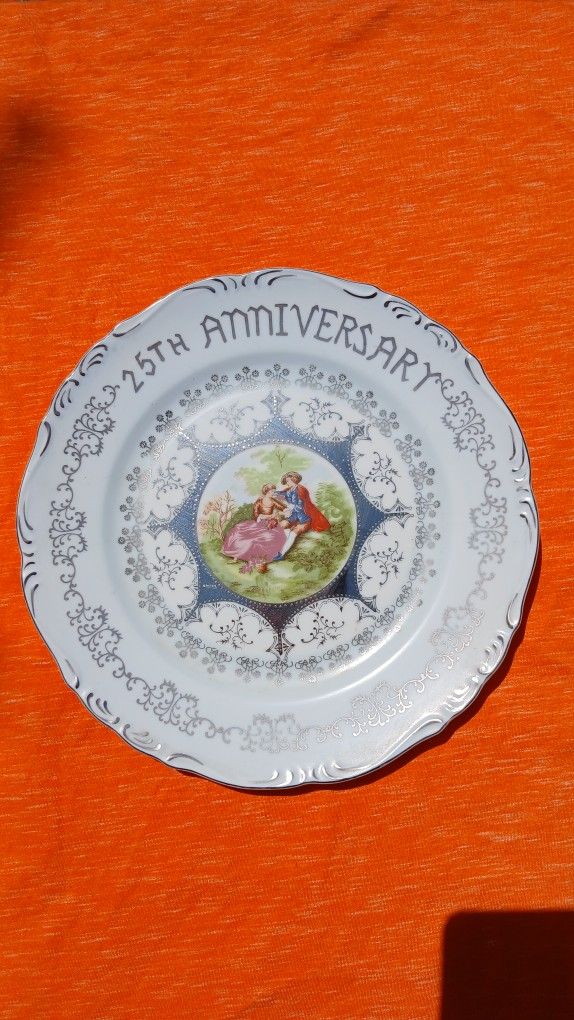 25th Anniversary  commemorative plate