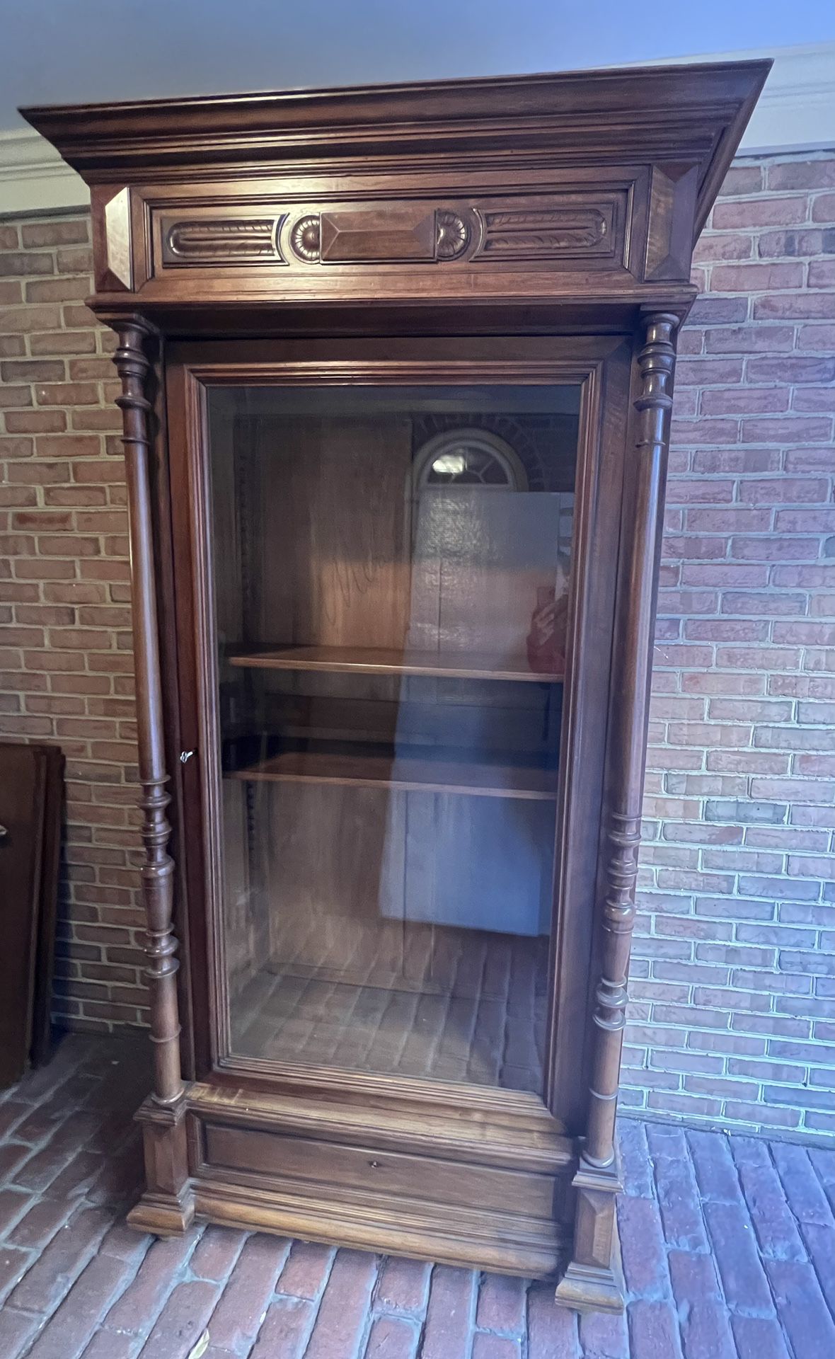 Belgian antique Display cabinet 