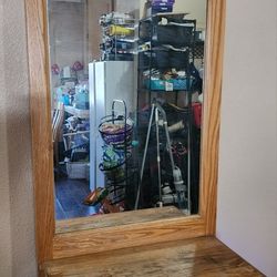 Mirrored Hall Tree