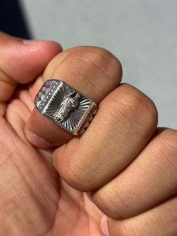 .925 Sterling Silver San Judas Ring