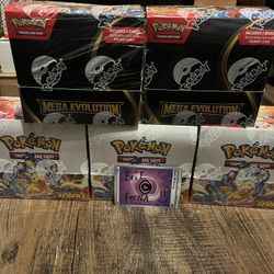 pokemon surging sparks & mega evolution booster boxs