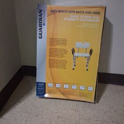 Bath Bench With BACK AND ARMS