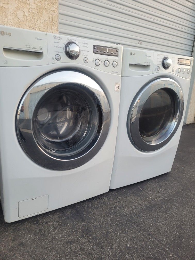LG Washer And Gas Dryer Set Large Is
