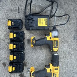 Dewalt 18v Drill With Batteries