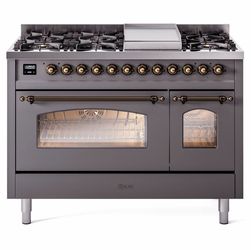 NEW ILVE 48” Professional Plus Dual Fuel Range – Graphite – UP48FNMP/MGB
