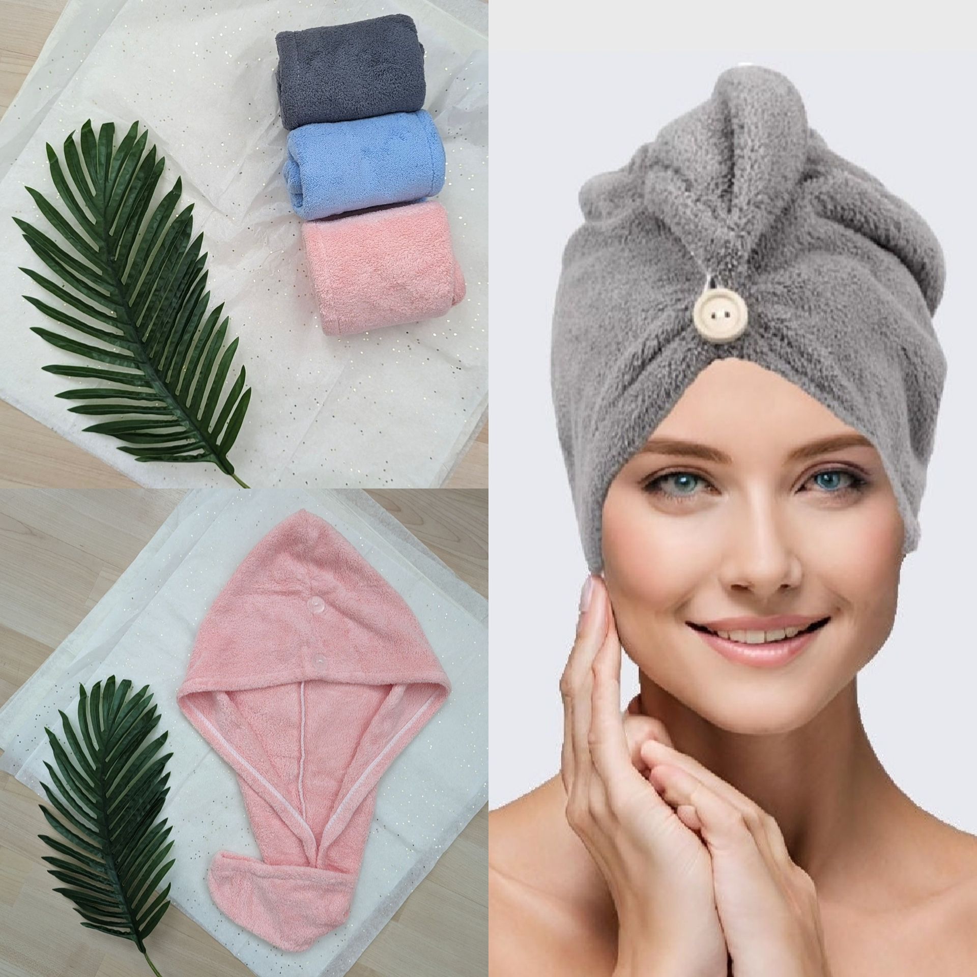 3 Pieces Of Hair Spa Towel, Hair Towel