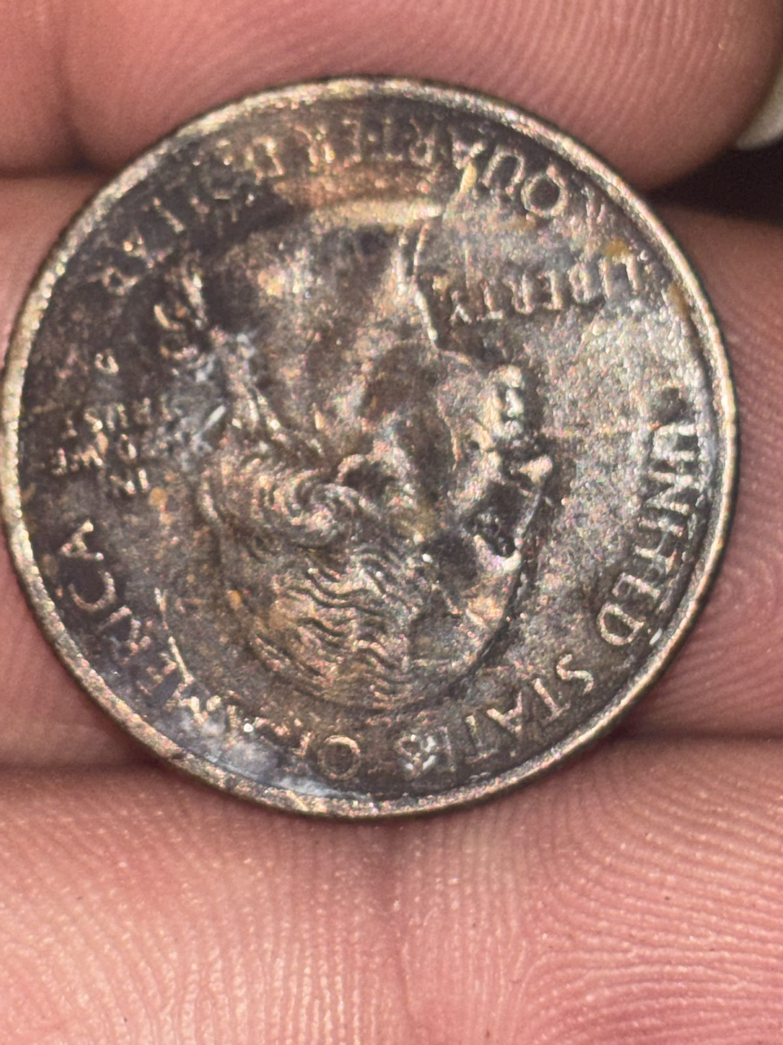 2002 D Washington Quarter Error Coin Full Copper Planchet (Tennesse)