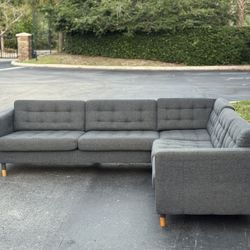 🛋️ Sectional Couch/Sofa - Ikea - Gray - Delivery Available 🚛