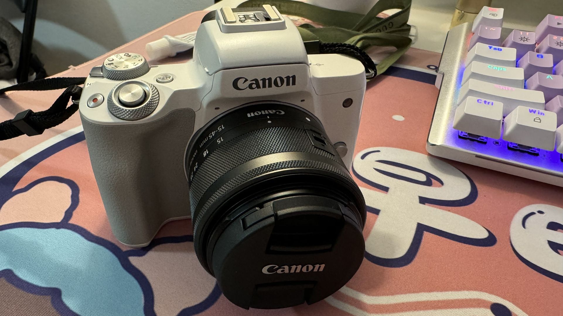 CANON EOS M50 MARK II with 15-45 mm lens and 50 mm lens