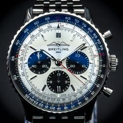Breitling Navitimer 1 B01 Chronograph 43mm Silver AB0138241G1A1